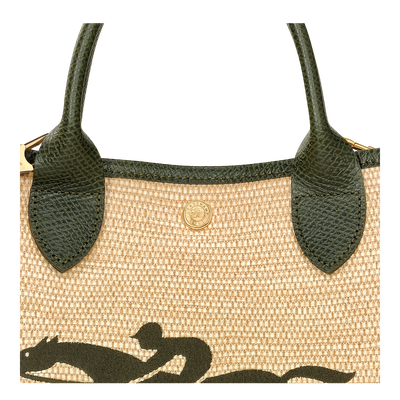Le Panier Pliage S Basket bag Khaki Canvas Longchamp GB