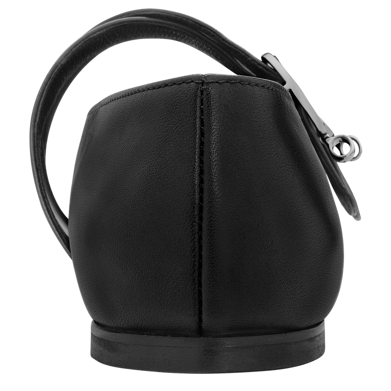 Ballerine Le Foulonn&eacute; , Pelle - Nero  - View 3 of  4