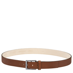 Ceinture homme Longchamp 3D , Cuir - Cognac