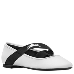 Energy Ballerinas , White - Leather