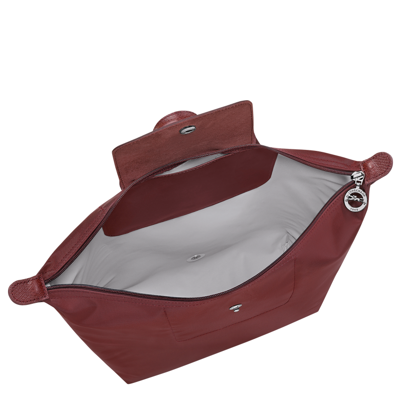 Le Pliage One M Backpack , Burgundy - Recycled canvas  - View 5 of  8