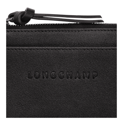 Longchamp 3D Card holder, Black