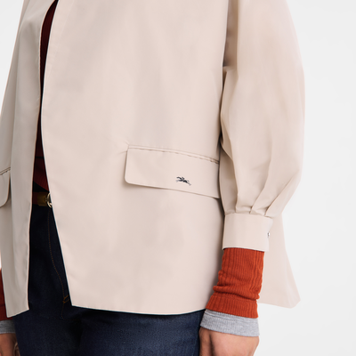 null 和服風格短身外套, 白紙色