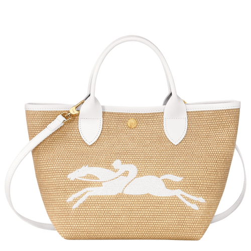 Handtasche S Le Panier Pliage , Canvas - Weiss - Ansicht 1 von 5