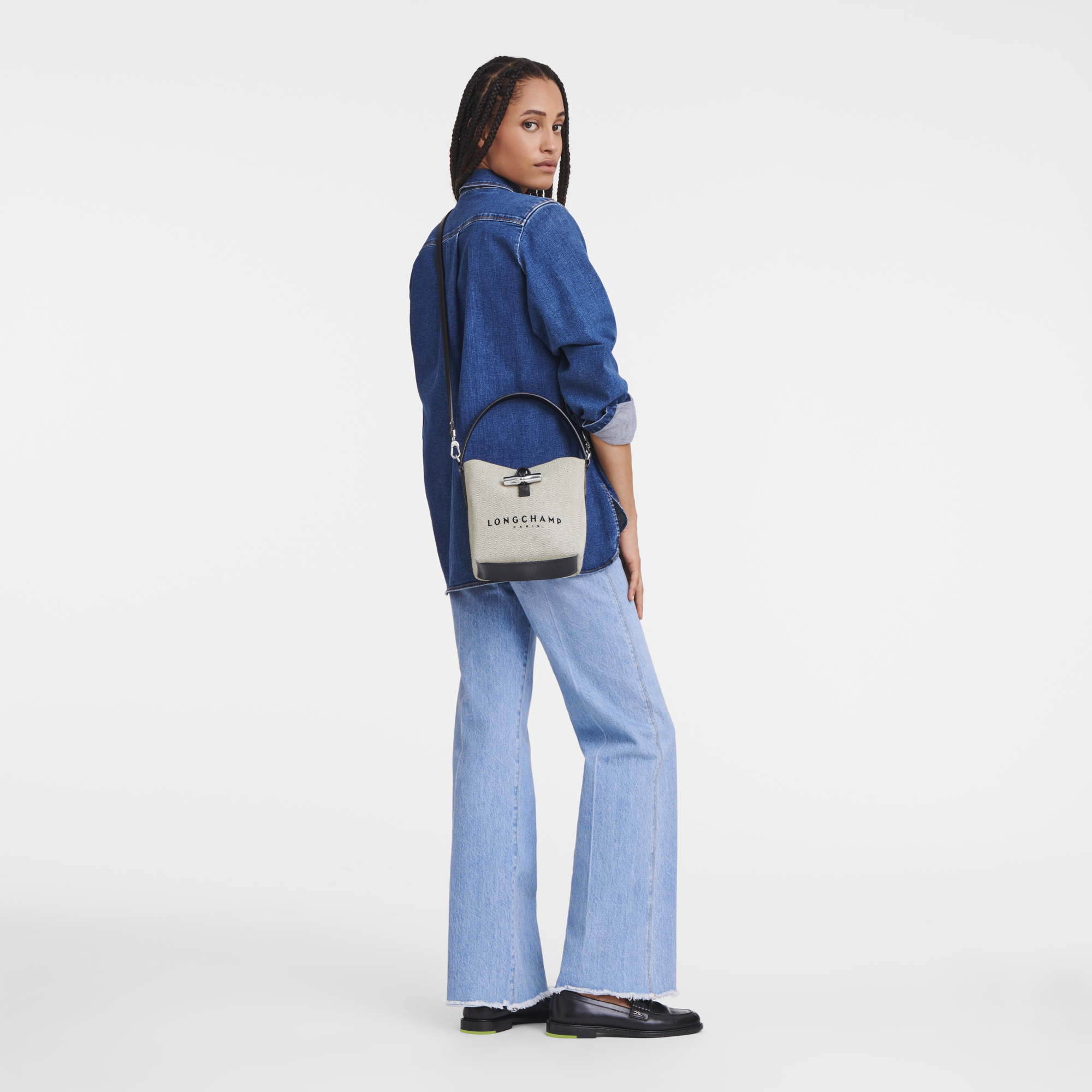 Roseau Bucket bag XS, Ecru