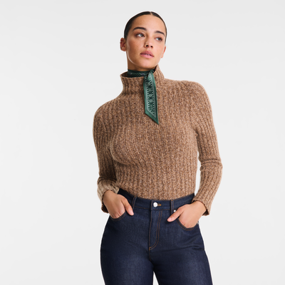 null High neck sweater, Chocolate