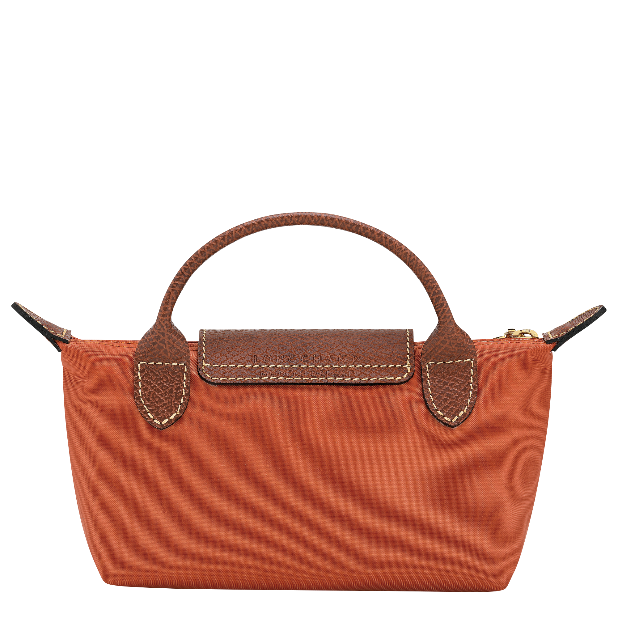 Pouch with handle, Brick - View 4 of
6 - zoom in Le Pliage Original Pouch with handle, Brick