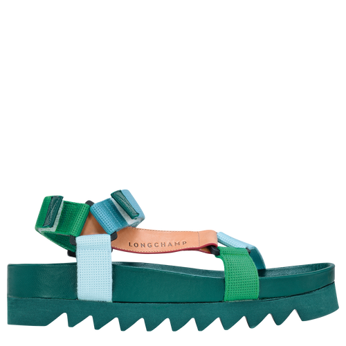 Spring/Summer 2023 Collection Flat sandals, Dark Green