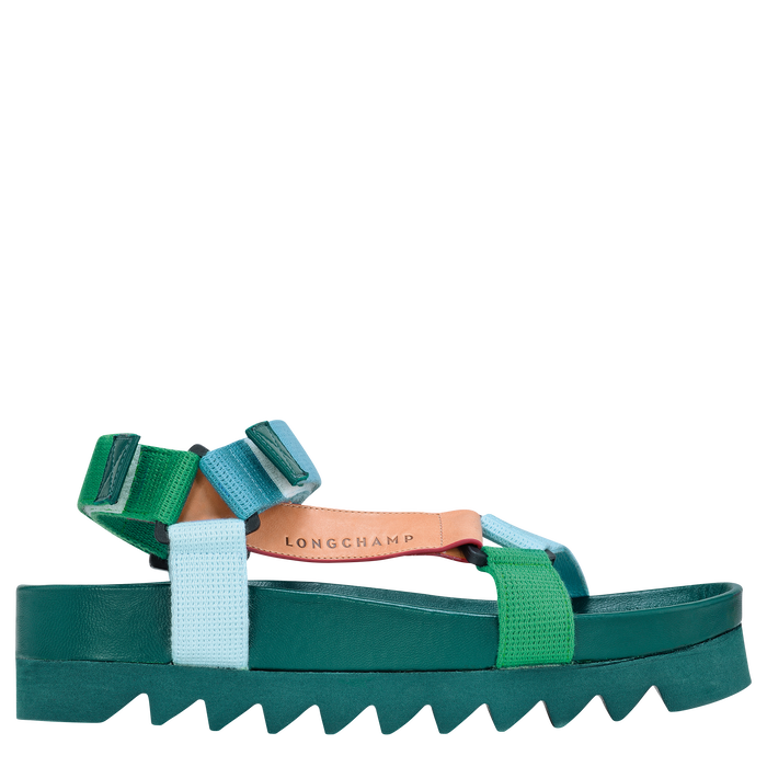 Spring/Summer 2023 Collection Flat sandals, Dark Green