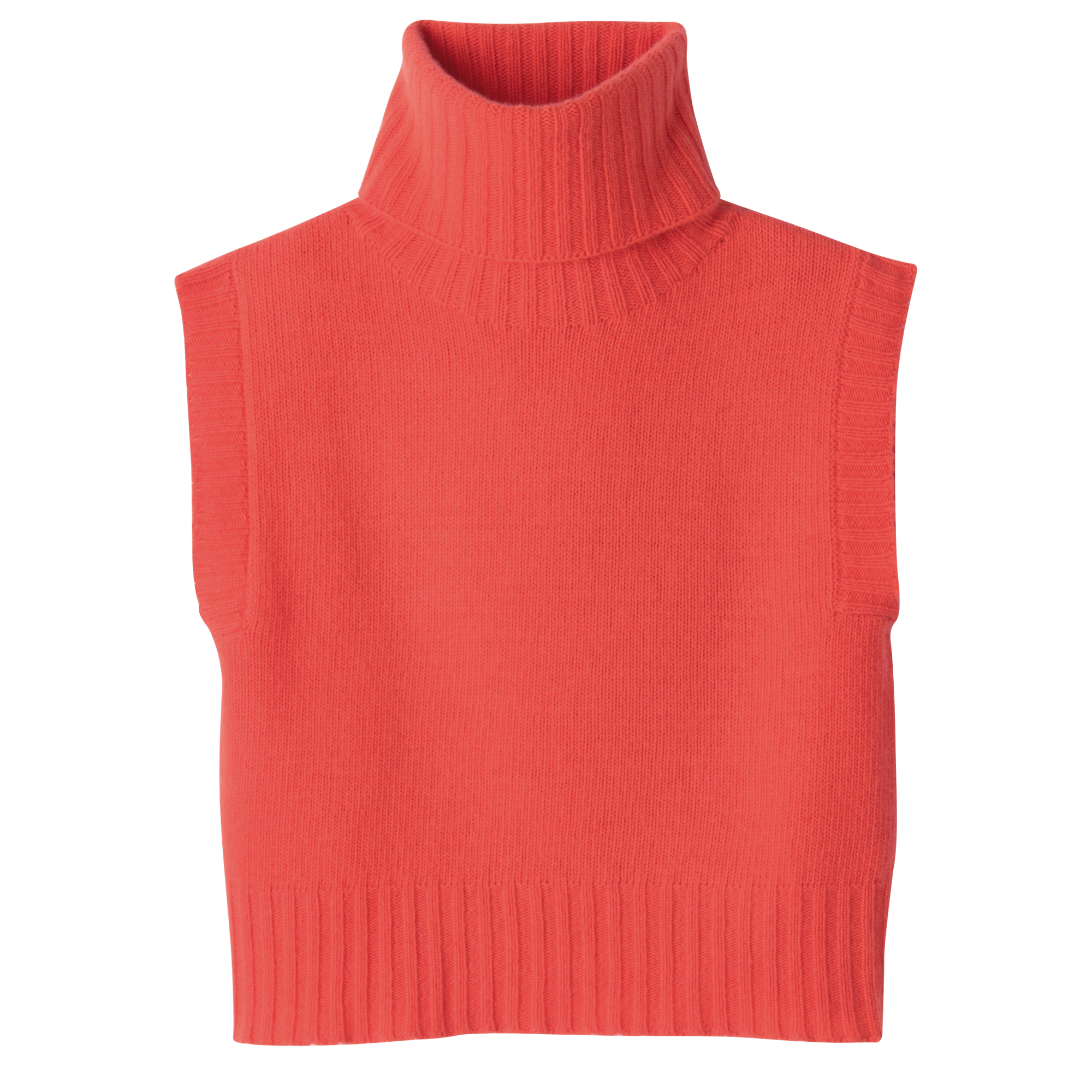 Red turtleneck cheap sleeveless top