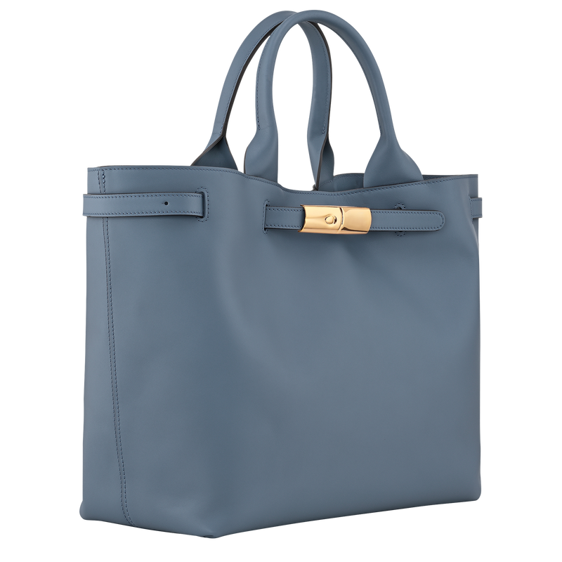 Le Smart Tote bag , Slate - Leather  - View 3 of 6