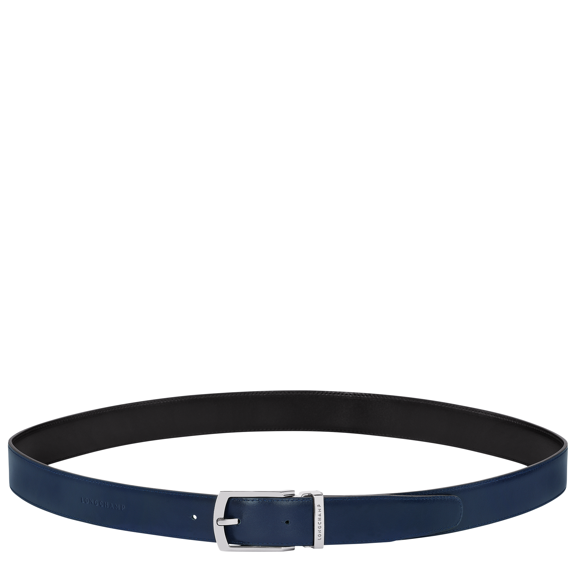 Delta Box Men's belt, Black/Navy