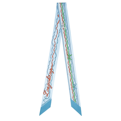 Rubans Longchamp バンドゥー , ラグーン - シルク