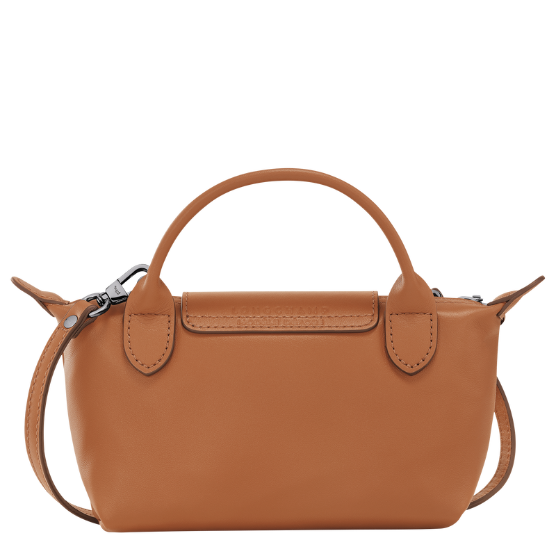Le Pliage Xtra XS Pouch , Cashew - Leather  - View 4 of  5