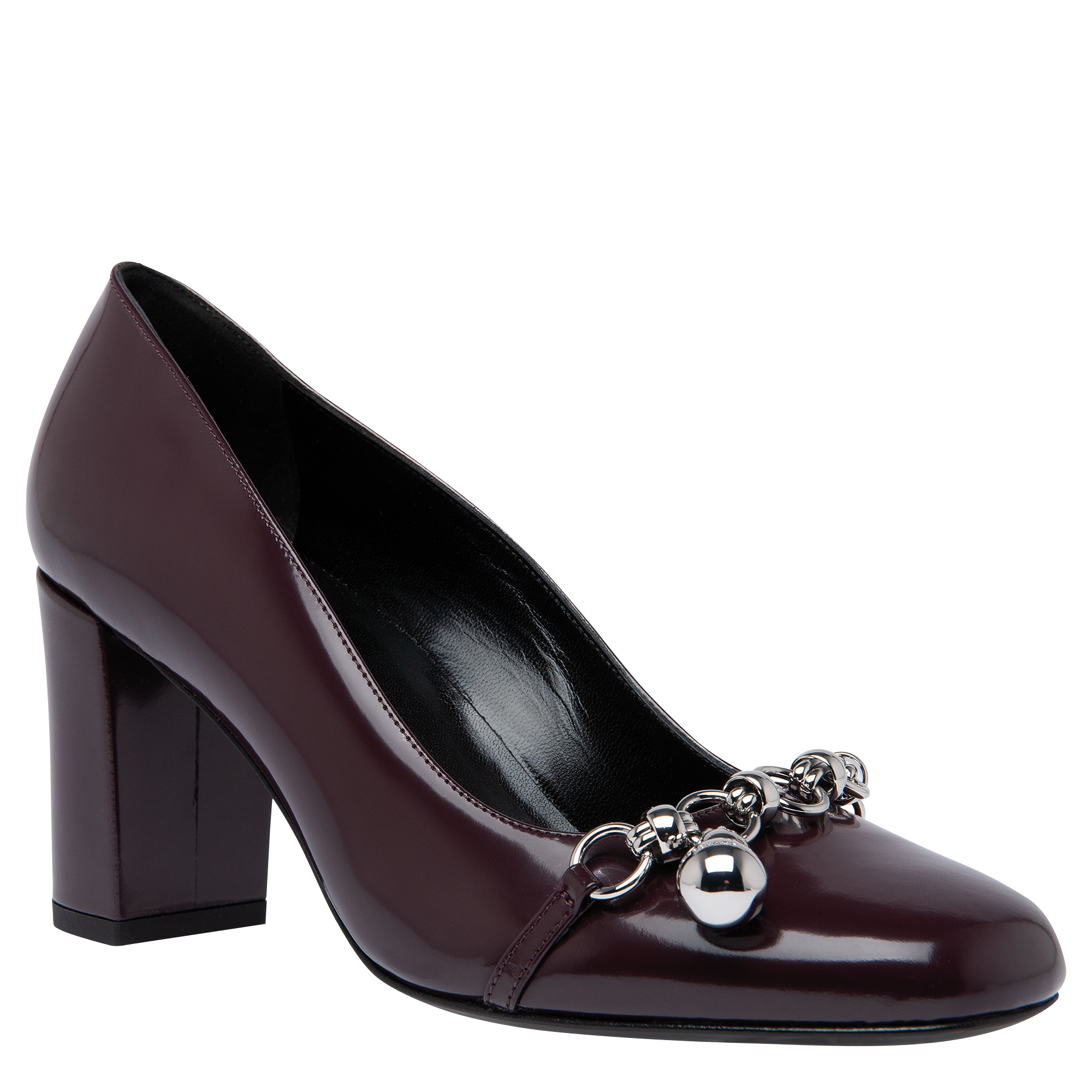 aubergine pumps