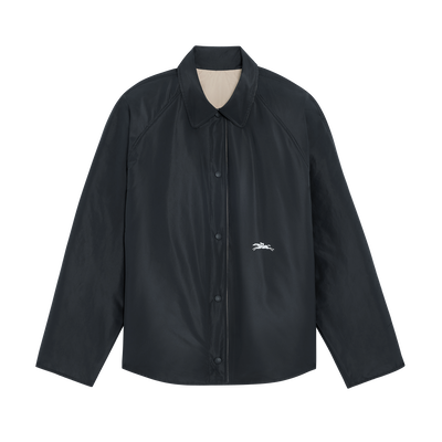 Padded blouson , Black/Paper - Technical taffeta