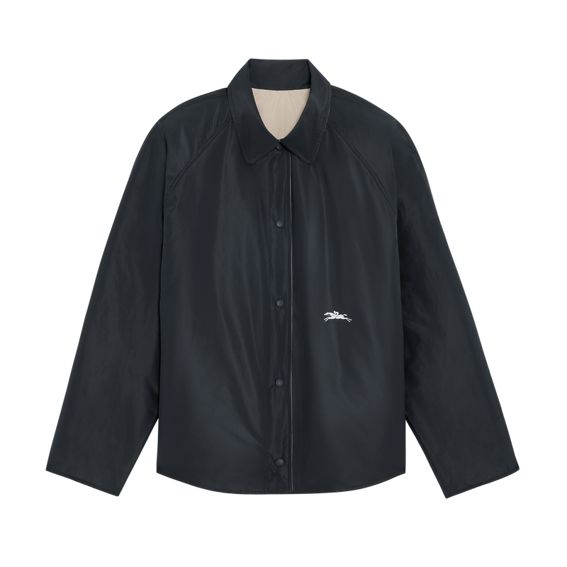 Giubbotto imbottito , Taffet&agrave; tecnico - Nero/Carta  - View 1 of  7