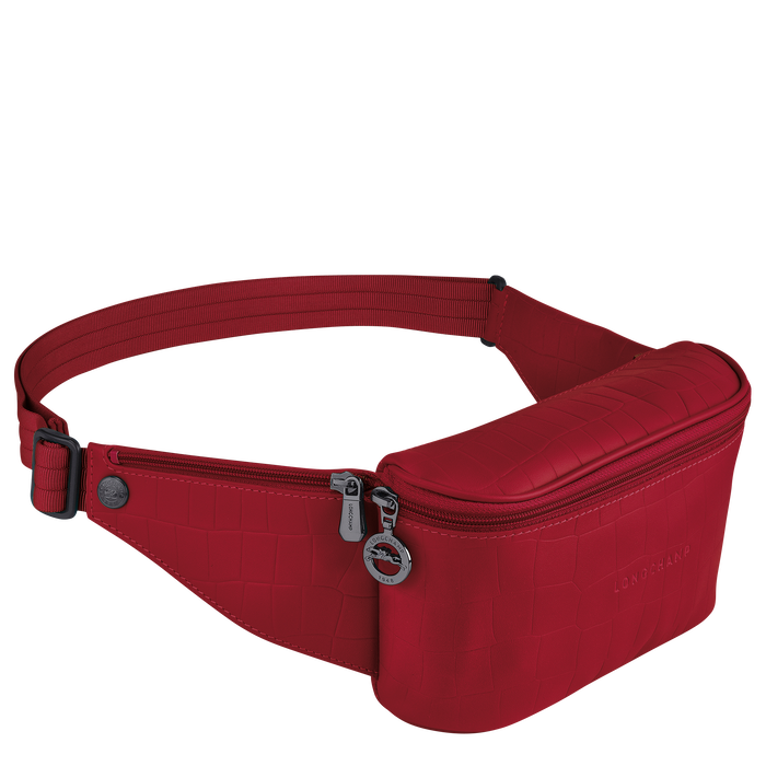 Croco Block Belt bag, Red