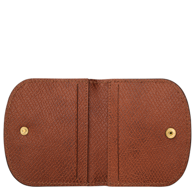 Épure Card holder, Brown