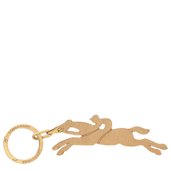 Le Pliage Xtra Key ring , Gold - Leather