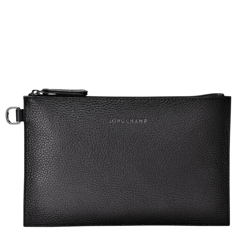 Roseau Essential Pouch , Black - Leather  - View 1 of 3