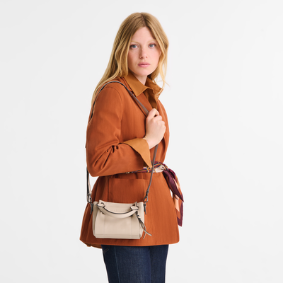 Longchamp 3D 手提包 XS , 土褐色 - 皮革