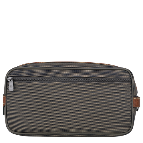 Boxford Toiletry case , Brown - Recycled canvas - View 3 of 4