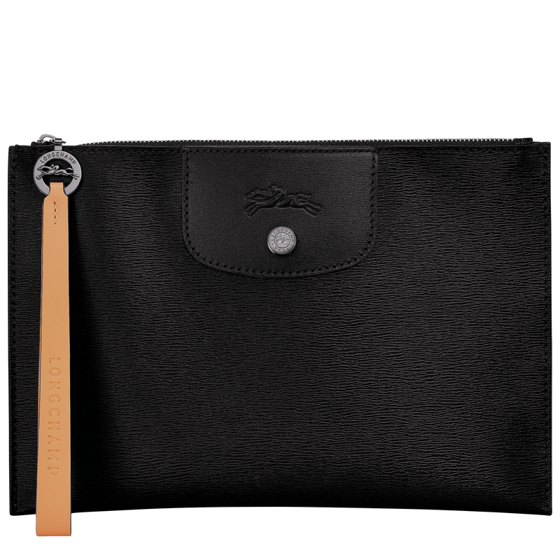Le Pliage City Pouch , Black - Canvas  - View 1 of  2