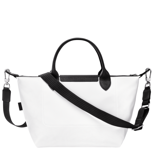 Borsa con manico S Le Pliage Energy , Tela riciclata - Bianco - View 4 of  6