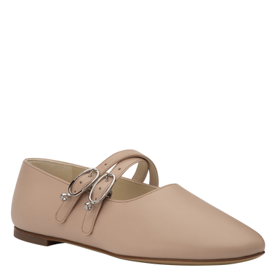 Le Foulonn&eacute; Ballerinas, Cream