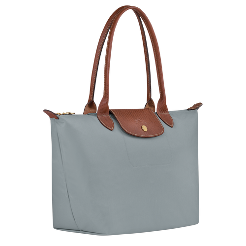 Shopper M Le Pliage Original , Recyceltes Canvas - Stahl - Ansicht 3 von 7