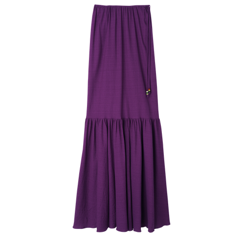 Long skirt , Violet - Crepe - View 1 of 3