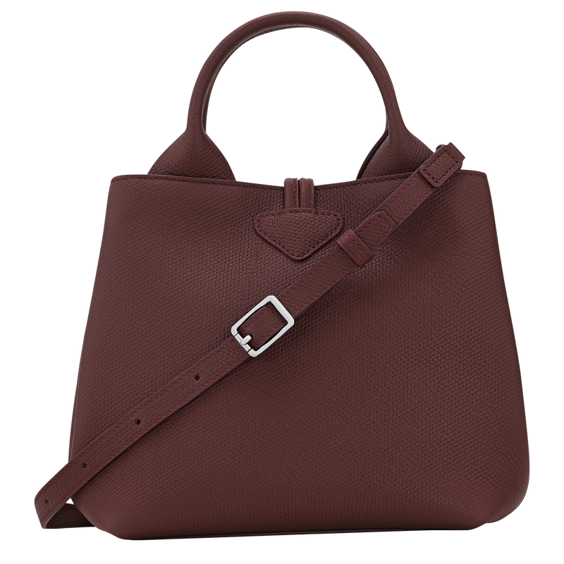 Le Roseau S Handbag , Burgundy - Leather  - View 3 of 5