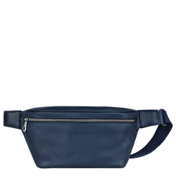 Le Foulonné Belt bag , Navy - Leather