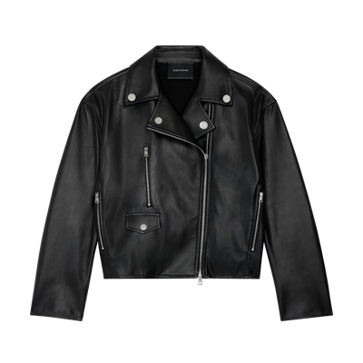 Jacket , Black - Leather
