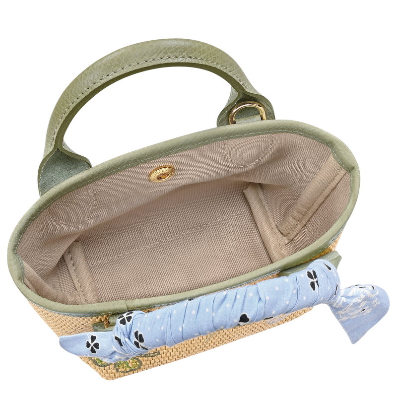 Le Pliage Collection XS Basket bag , Almond Green - Canvas  - View 5 of  7