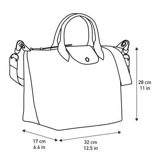 Top handle bag M Le Pliage Collection Black/White (L1515412067) | Longchamp US Top handle bag M Le Pliage Collection Black/White (L1515412067) | Longchamp US