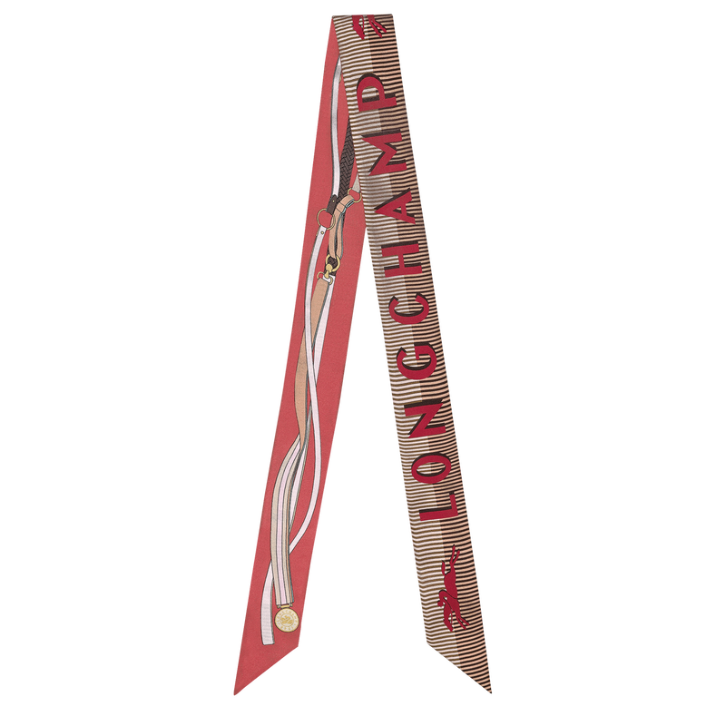 A Toute Allure Headband , Coral - Silk  - View 1 of  2