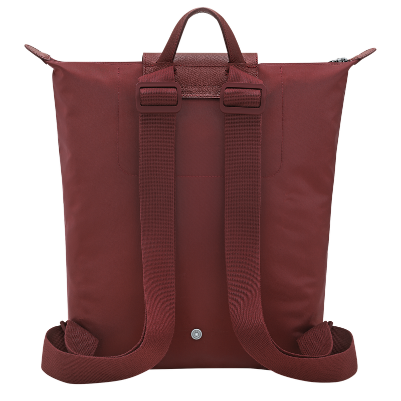 Le Pliage One M Backpack , Burgundy - Recycled canvas  - View 4 of  8