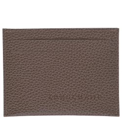 Le Foulonn&eacute; Card holder , Taupe - Leather