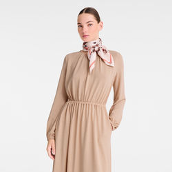 Forêt Longchamp Silk scarf 90 , Ebony - Silk