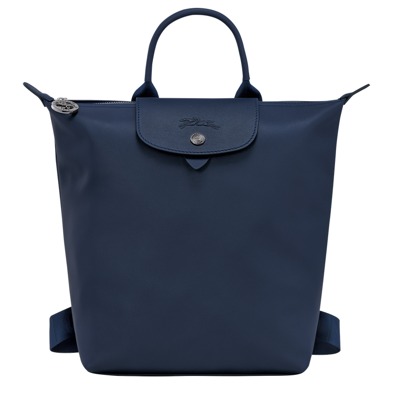 Rucksack S Le Pliage Xtra , Leder - Navy  - Ansicht 1 von 5