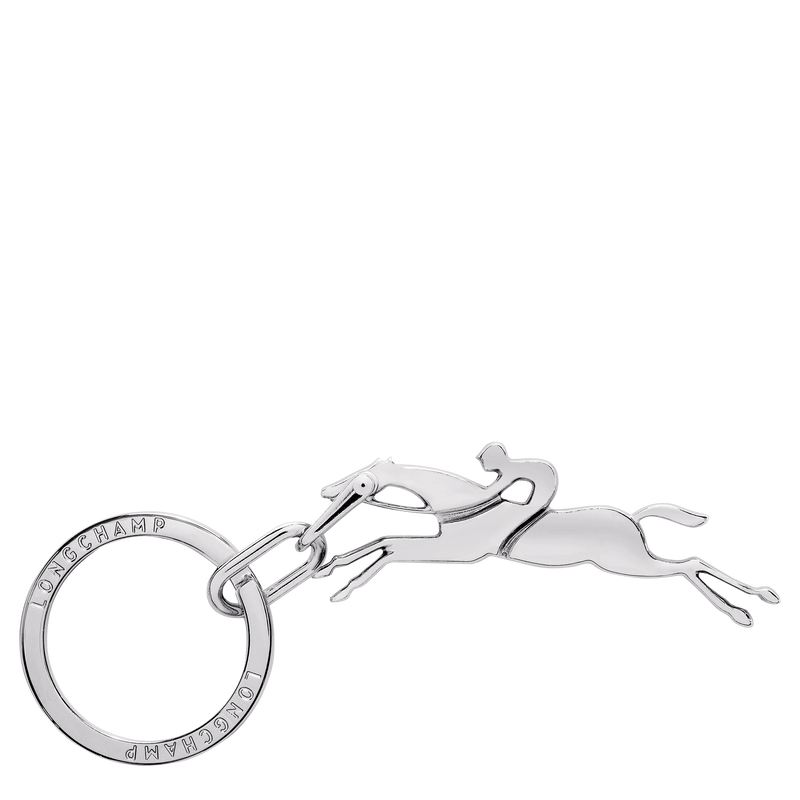 Porte-clés Cavalier Longchamp , Métal - Argent  - Vue 1 de 1