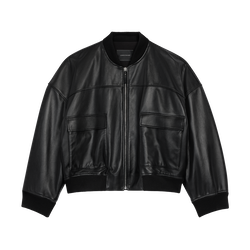 Jacket , Black - Leather