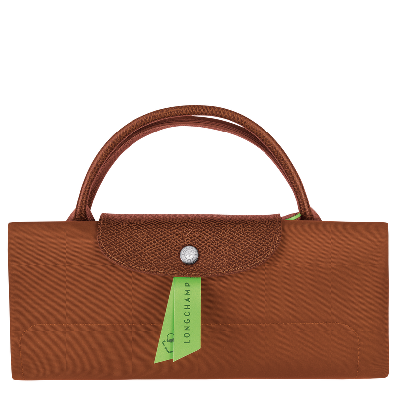 Le Pliage Green M Travel bag , Cognac - Recycled canvas  - View 6 of  6