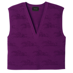 Pull sans manche , Maille - Violette