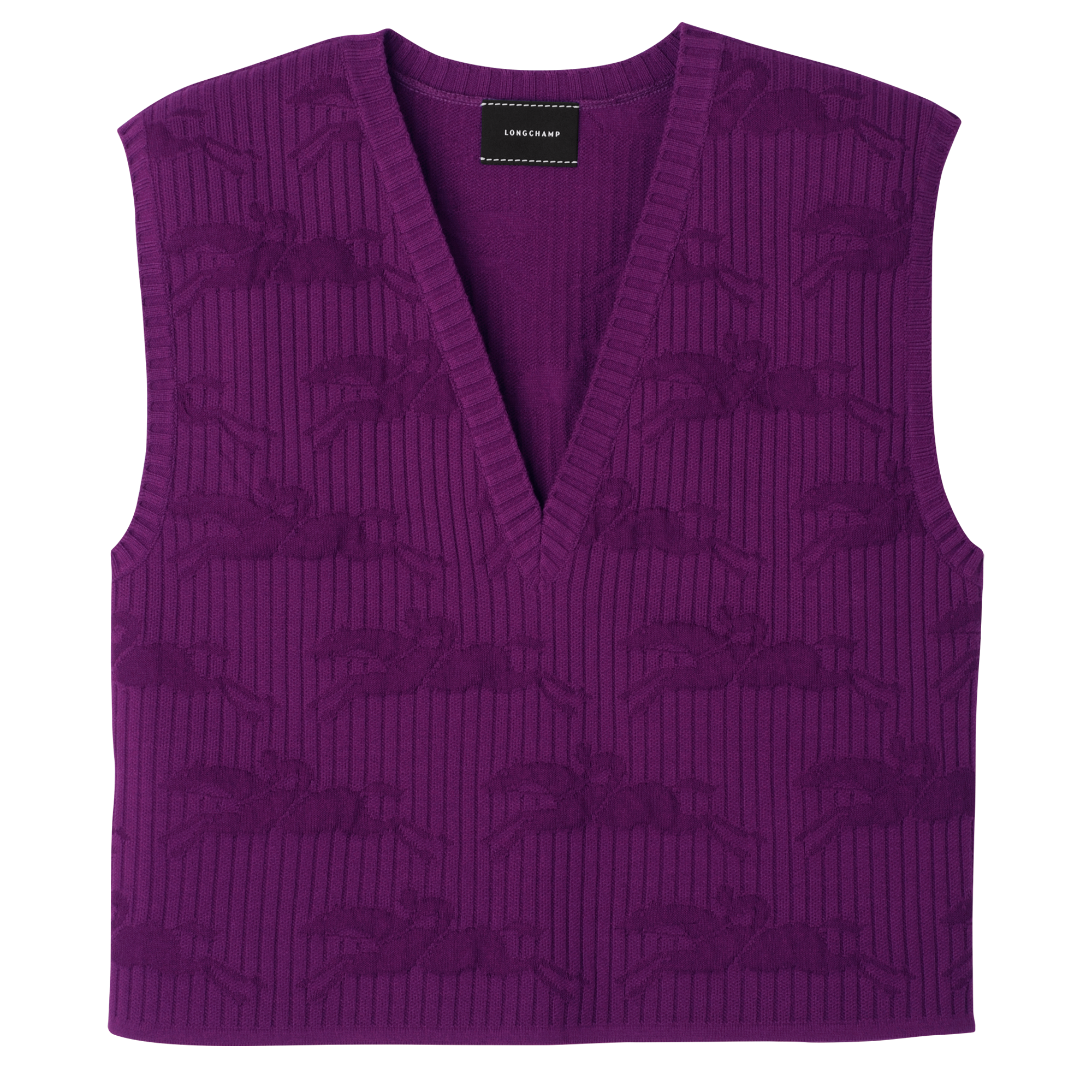 null Sleeveless sweater, Violet