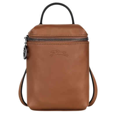 Le Pliage Xtra 斜背袋 XS , 白蘭地酒色 - 皮革