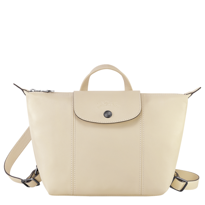 Le Pliage Cuir Backpack, Ivory