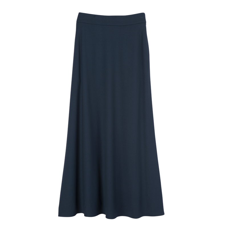 Midi skirt , Dark Purple - Crepe  - View 1 of  5